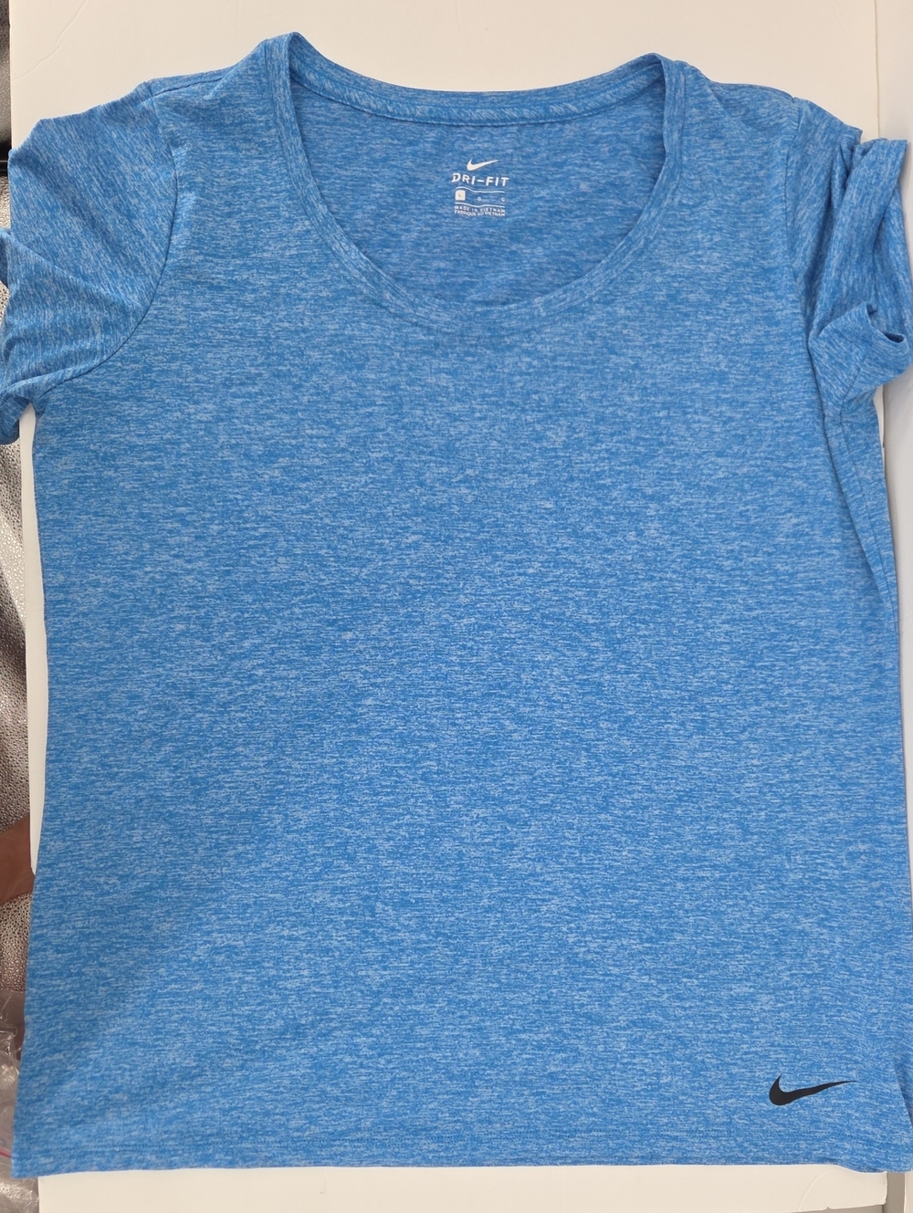 Nike Dri-FIT Heathered Blue Short Sleeve Tee